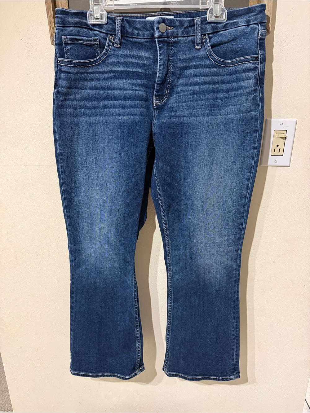 BKE Women's Gabby Curvy Fit High Rise Medium Wash Bootcut Jeans